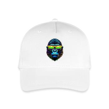 Gorilla - Organic Kids’ Baseball Cap - white - Front