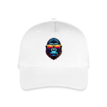 Gorilla - Organic Kids’ Baseball Cap - white - Front
