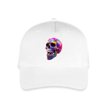 Totenkopf - Kinder Bio Basecap - Weiß - Vorne