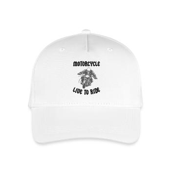 VIVRE POUR ROULER - Casquette de baseball bio Enfant - blanc - Devant