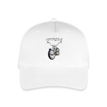 Bike in chrom - Kinder Bio Basecap - Weiß - Vorne