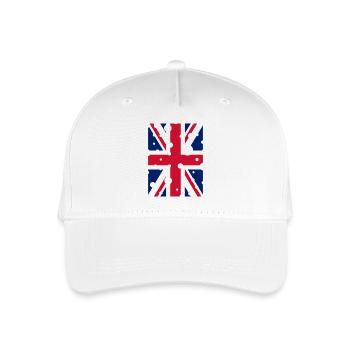 English Flag - Organic Kids’ Baseball Cap - white - Front