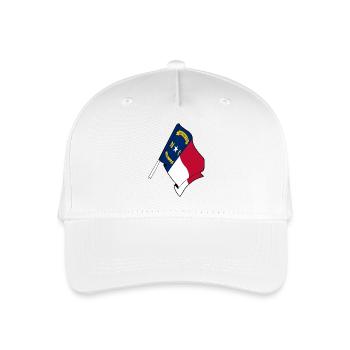 Drapeau de la Caroline du Nord - Casquette de baseball bio Enfant - blanc - Devant