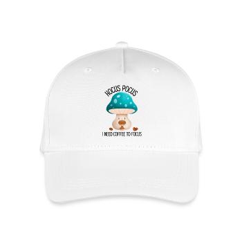 Hocus Pocus I Need Coffee to Focus - Organic Kids’ Baseball Cap - white - Front