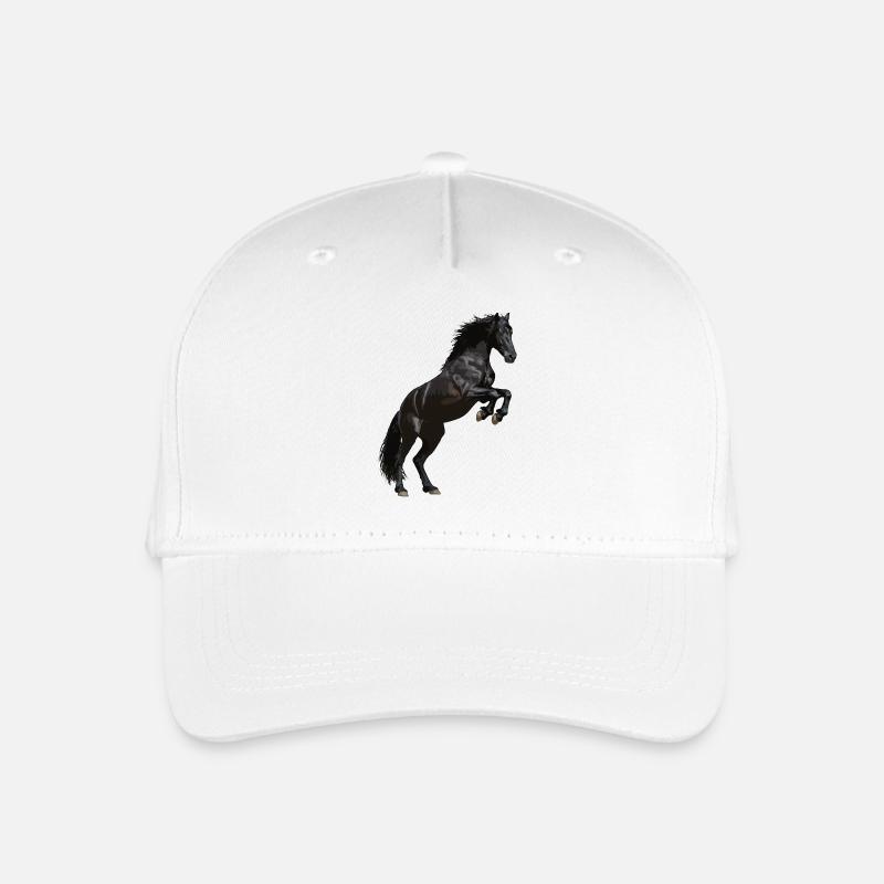 Cheval frison cabré - Casquette de baseball bio Enfant - blanc