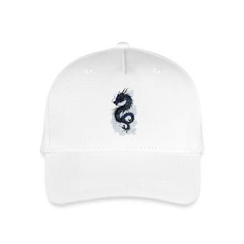 Drache chinesisch Mythologie Geschenk - Kinder Bio Basecap - Weiß - Vorne