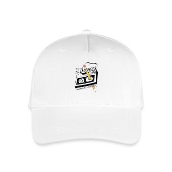 Retro Funny Design, Audio Cassette and Pencil - Organic Kids’ Baseball Cap - white - Front