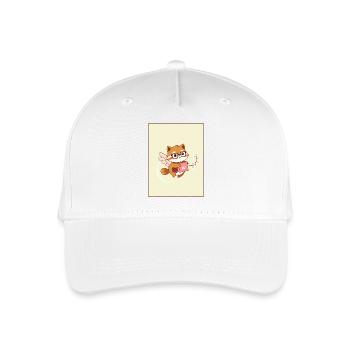 Cute Fox with Wings & Package – Anime Style! - Organic Kids’ Baseball Cap - white - Front