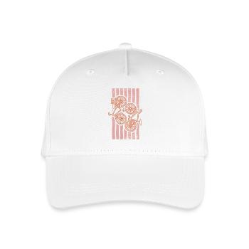 Visual Cycling Summer Trend Pale Pink Minimalist - Organic Kids’ Baseball Cap - white - Front