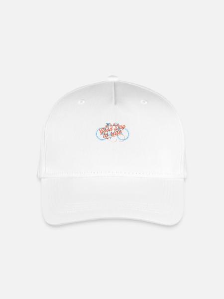Vintage Design Fahrrad Retro Stil Fahrradfans - Kinder Bio Basecap - Weiß