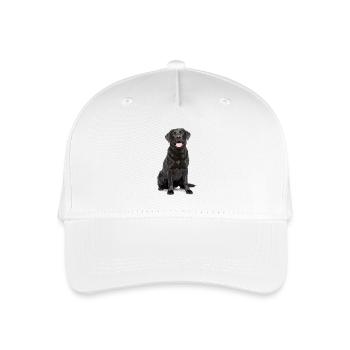 Schwarzer Labrador – Loyal, liebenswert & Charmant - Kinder Bio Basecap - Weiß - Vorne
