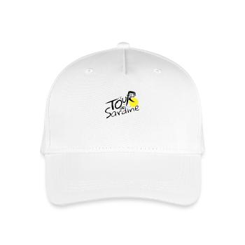 Lustige Sardinen-Radtour - Kinder Bio Basecap - Weiß - Vorne