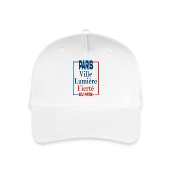 PARIS VILLE LUMIERE - Casquette de baseball bio Enfant - blanc - Devant
