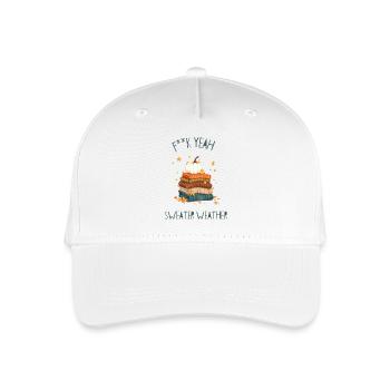 Herbstlicher Pulloverstapel - Kinder Bio Basecap - Weiß - Vorne