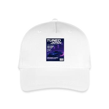 Tuned Japan Neon Car Magazine Cover - Organic Kids’ Baseball Cap - white - Front