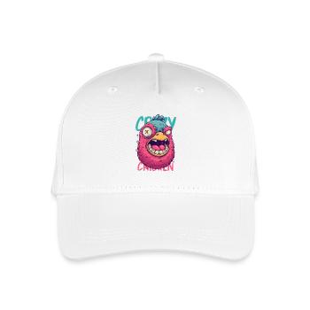 Verrücktes Huhn Cartoon Monster - Kinder Bio Basecap - Weiß - Vorne