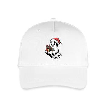 Weihnachtsgeist mit Geschenken - Kinder Bio Basecap - Weiß - Vorne