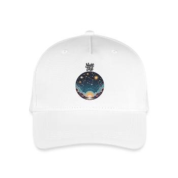 Nachthimmel - Kinder Bio Basecap - Weiß - Vorne