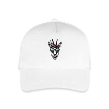 Gams Illustration Mountains Summer - Organic Kids’ Baseball Cap - white - Front