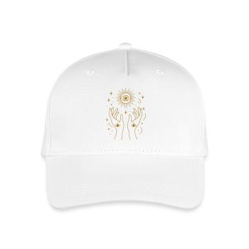 Divine Energy Line Art - Organic Kids’ Baseball Cap - white - Front