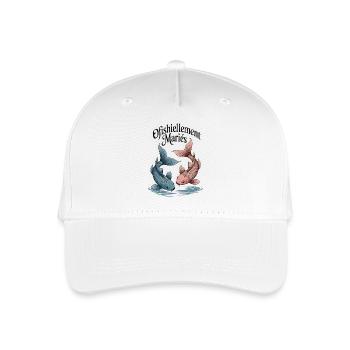 Humorvolles Hochzeitsgeschenk-Paar Peach offiziell - Kinder Bio Basecap - Weiß - Vorne