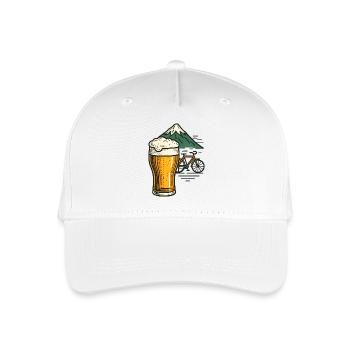 Berg Bier Radfahrt - Kinder Bio Basecap - Weiß - Vorne