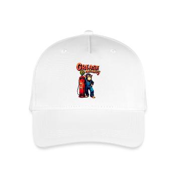 GreaseMonkey Retro Pump Design - Organic Kids’ Baseball Cap - white - Front