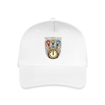 Frohes Neues Jahr Rock N Roll Geschenk 2025 - Kinder Bio Basecap - Weiß - Vorne