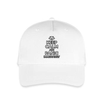 Panique immédiatement - Mème sarcastique drôle - Casquette de baseball bio Enfant - blanc - Devant