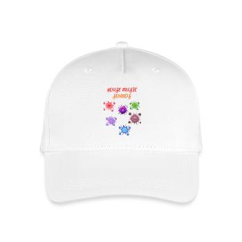 House Music Vibes - Organic Kids’ Baseball Cap - white - Front