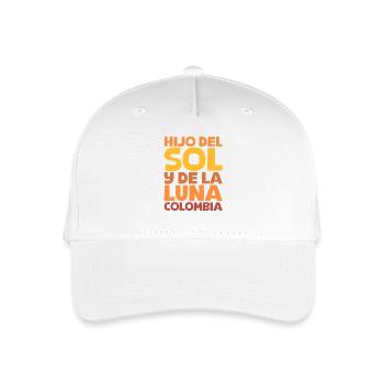 Sohn der Sonne und Mond Kolumbien - Kinder Bio Basecap - Weiß - Vorne