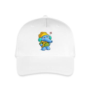 Leo Langnase agacé - Casquette de baseball bio Enfant - blanc - Devant