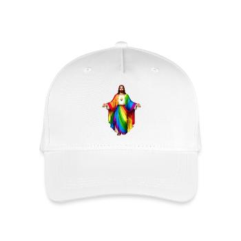 Jesus Arc en Ciel Coeur Pride - Casquette de baseball bio Enfant - blanc - Devant