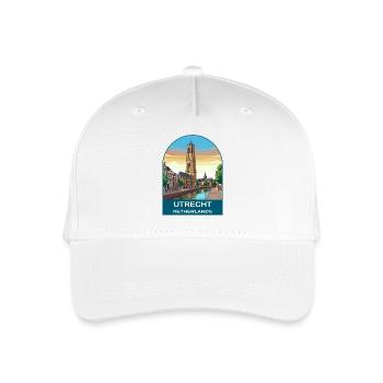 Utrecht Néerlandais Tour Dom Art de voyage vintage - Casquette de baseball bio Enfant - blanc - Devant