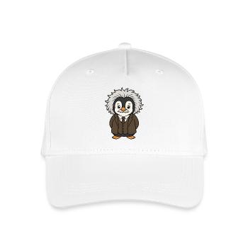 Funny Penguin Physicist Science Professor - Organic Kids’ Baseball Cap - white - Front
