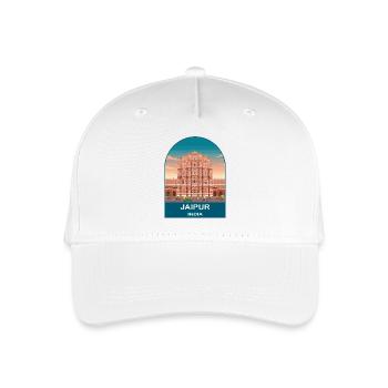 Art d’affiches de voyage vintage Hawa Mahal à Jaipur India - Casquette de baseball bio Enfant - blanc - Devant