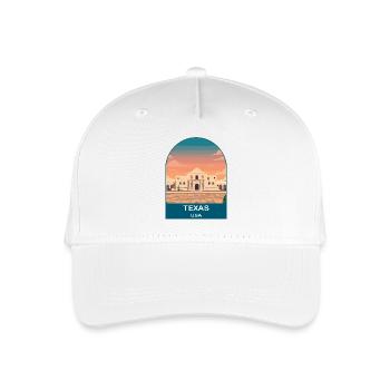 Texas USA Vintage-Reiseplakatkunst - Kinder Bio Basecap - Weiß - Vorne