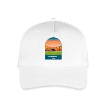 Vermont USA Vintage Travel Poster Art - Organic Kids’ Baseball Cap - white - Front