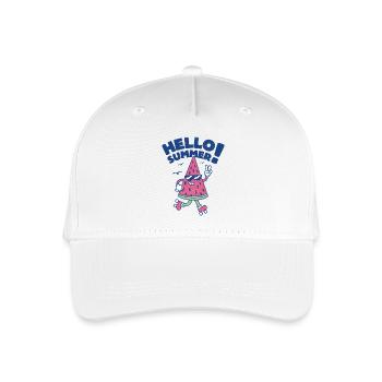 Hello Summer - Pastèque - Casquette de baseball bio Enfant - blanc - Devant