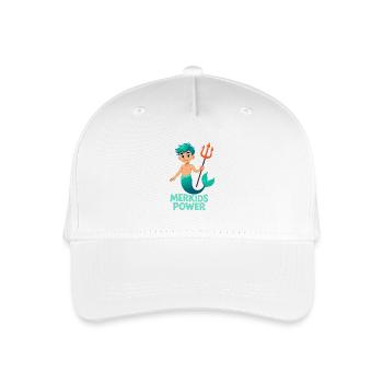 Merkids Power Junge - Kinder Bio Basecap - Weiß - Vorne