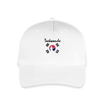 taekwondo - Organic Kids’ Baseball Cap - white - Front
