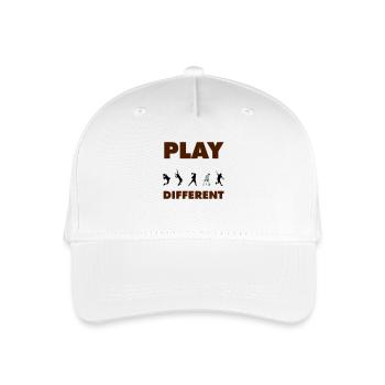 PLAY DIFFERENT - Kinder Bio Basecap - Weiß - Vorne