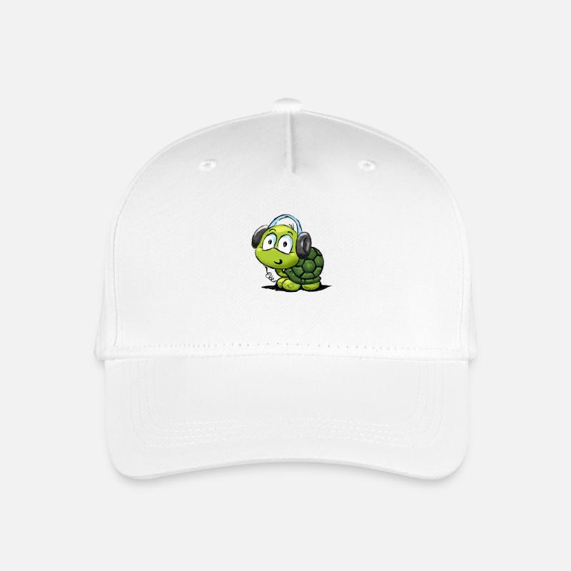 schildkroete_02 - Kinder Bio Basecap - Weiß