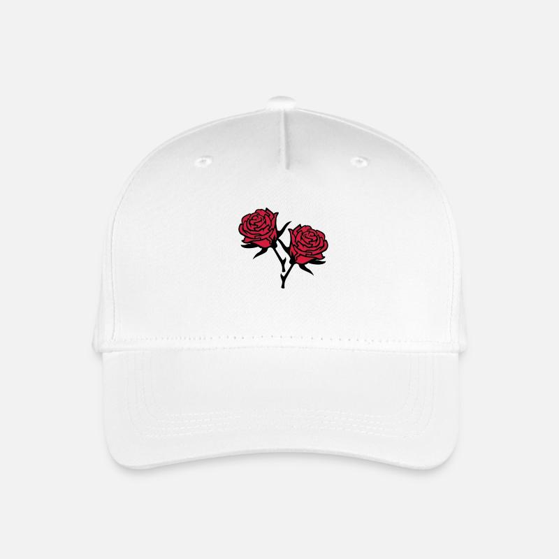 roses4 - Organic Kids’ Baseball Cap - white