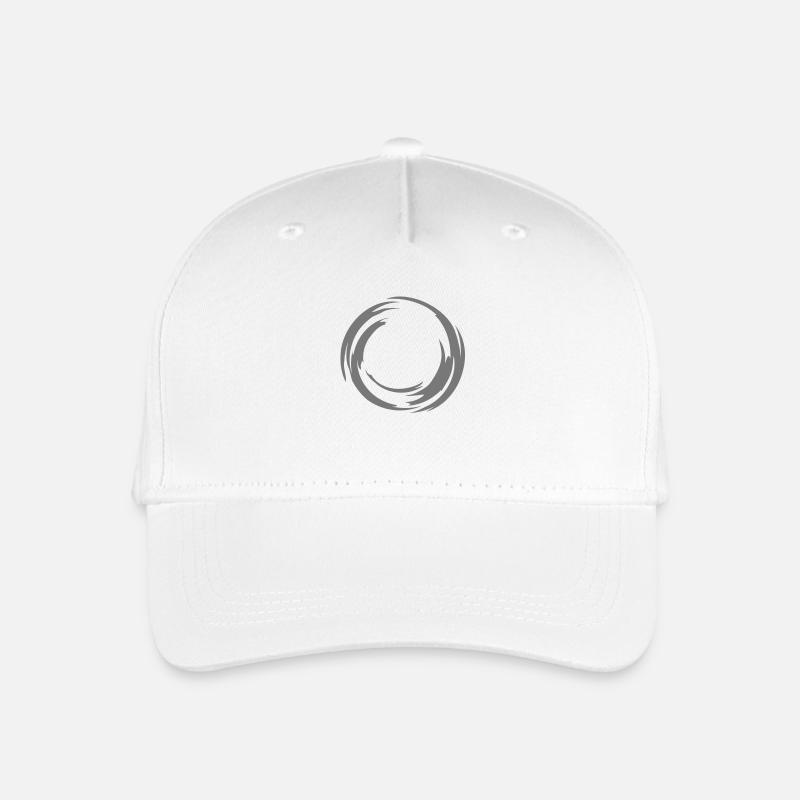 swirl_circle - Kinder Bio Basecap - Weiß