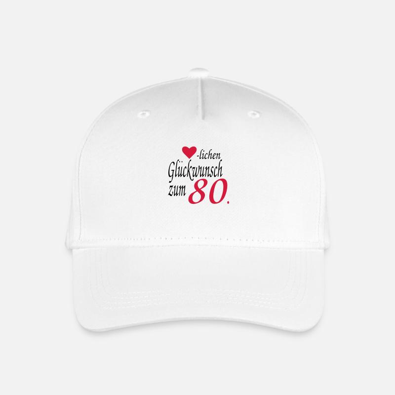 80 birthday - Organic Kids’ Baseball Cap - white