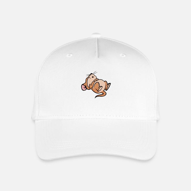 Schlafen Maus - Kinder Bio Basecap - Weiß