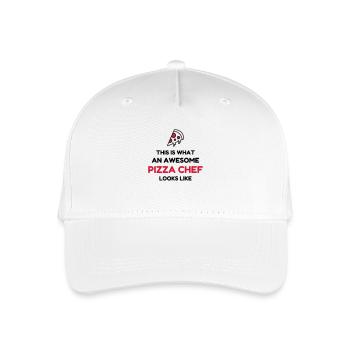 pizza / pizzaiolo / chef / italie / pizzaiola - Casquette de baseball bio Enfant - blanc - Devant