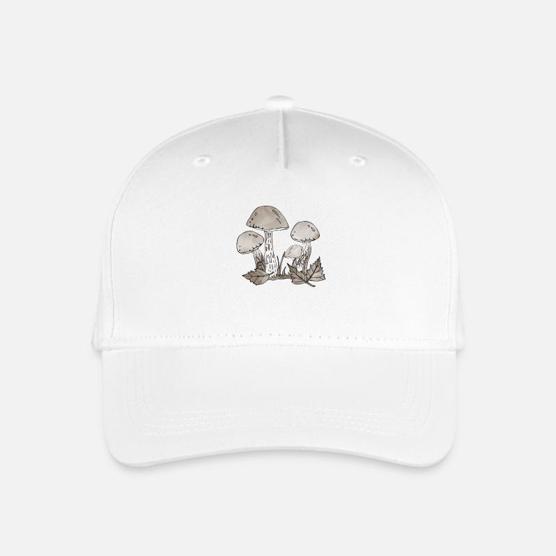 Pilze - Kinder Bio Basecap - Weiß