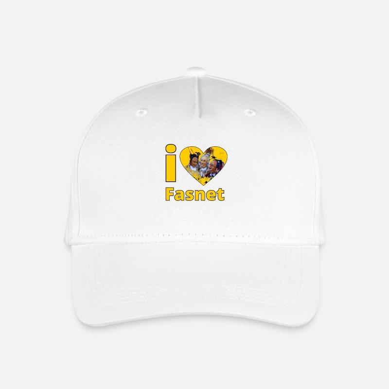 i love Fasnet 2 - Kinder Bio Basecap - Weiß